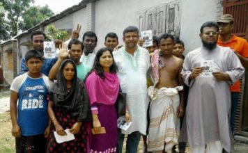 চিথলিয়ায় ইউপি নির্বাচনে নৌকা মার্কায় ভোট চেয়ে এনামুল হক বাবলুর ব্যাপক গনসংযোগ